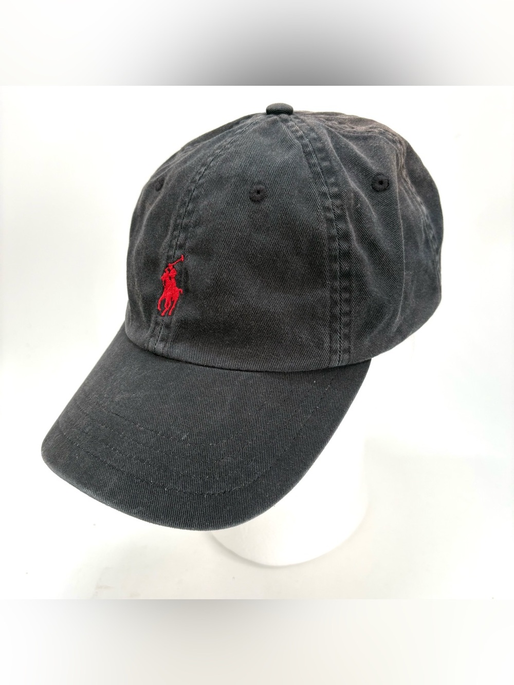 Polo Ralph Lauren Iconic Cotton Chino Baseball Cap Hat Black Adjustable